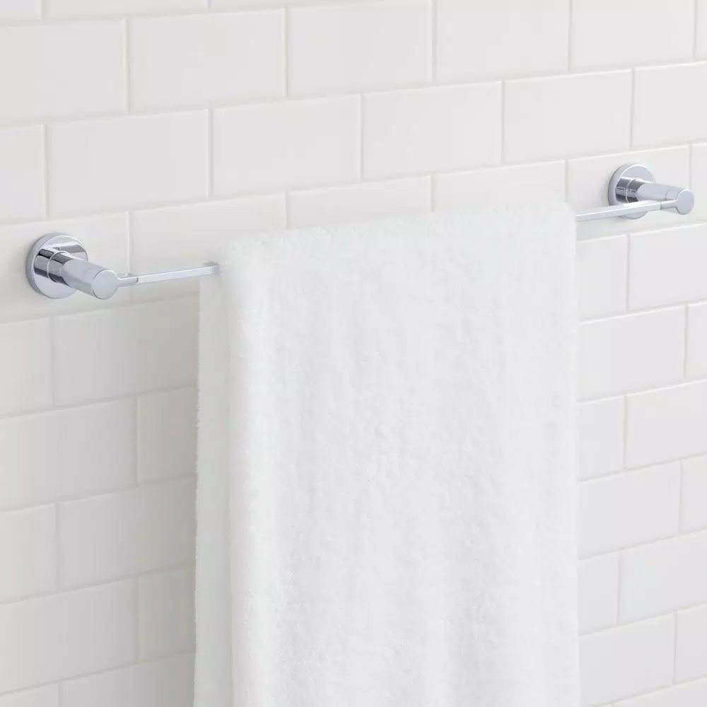 Glacier Bay Modern 24 in. Towel Bar, Chrome Finish