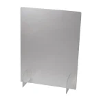 Unbranded 24 in. x 32 in. Freestanding Clear Acrylic Sneeze Guard Safety Shield thumbnail 1