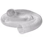 POWERTEC 4 in. x 10 ft. Flexible PVC Dust Collection Hose, Clear thumbnail 1
