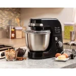 Hamilton Beach 4 Qt. 7-Speed Stand Mixer with Stainless Steel Bowl and 3 Attachments, Black thumbnail 5