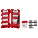 Milwaukee SHOCKWAVE Impact Duty Steel Driver Bit Set, 70-Piece Assorted Driving Bit Set thumbnail 1