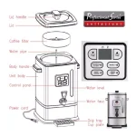 Professional Series 50-Cup Digital Coffee Urn, Stainless Steel thumbnail 4