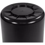 Carlisle Bronco 55 Gallon Black Round Heavy Duty Trash Can (2-Pack) thumbnail 2