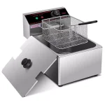 Costway 6.3 Qt. Stainless Steel Commercial Electric Deep Fryer, 2500W Silver thumbnail 1