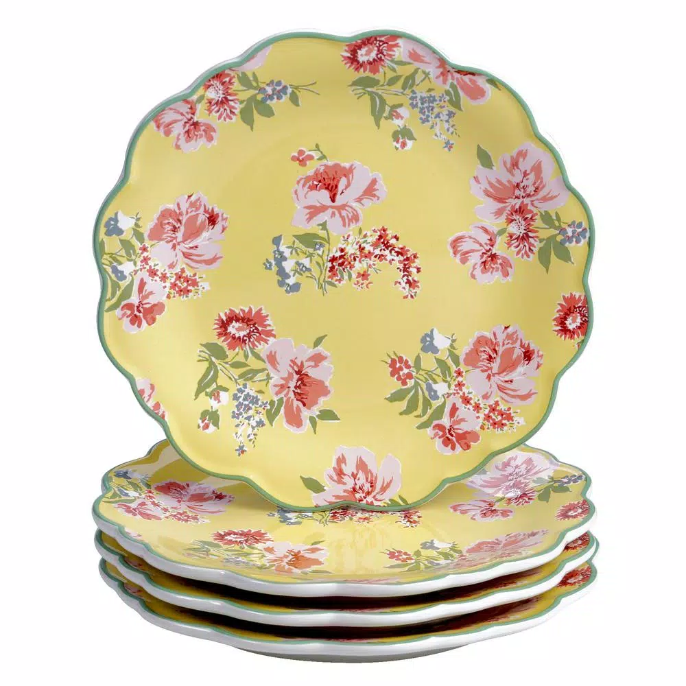 Certified International English Garden 16-Piece Earthenware Dinnerware Set, Service for 4