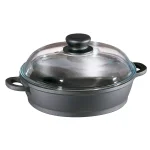 Berndes Classics 2.5 Qt. Non-Stick Cast Aluminum Saute Casserole with Glass Lid thumbnail 1