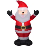 Home Accents Holiday 3.5 ft. Pre-Lit Airblown Inflatable Santa Holiday Decor thumbnail 1