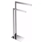 Nameeks General Hotel 2-Bar Floor Standing Towel Stand, Chrome thumbnail 1