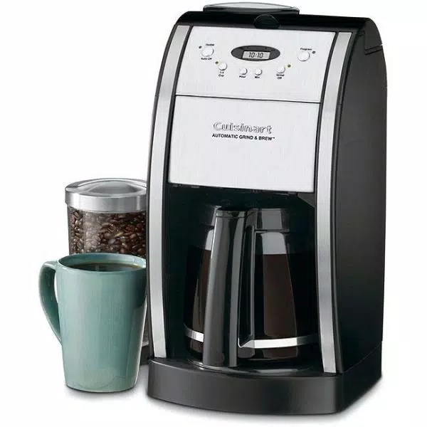 Cuisinart Grind and Brew 12-Cup Automatic Drip Coffee Maker with Built-In Grinder, Black