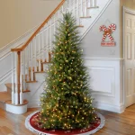 National Tree Company 7.5 ft. Dunhill Slim Fir Artificial Christmas Tree with 600 Clear Warm Lights thumbnail 2