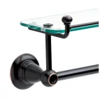 Delta Porter 18 in. Towel Bar with Glass Shelf, Oil Rubbed Bronze thumbnail 3