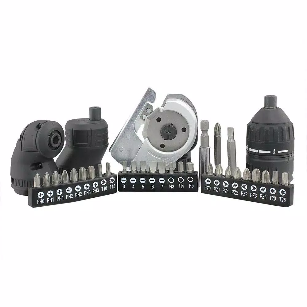 Freeman 3.6V Cordless 5-in-1 Mini Electric Screwdriver Kit with USB Charger and 26-Piece Bit Set