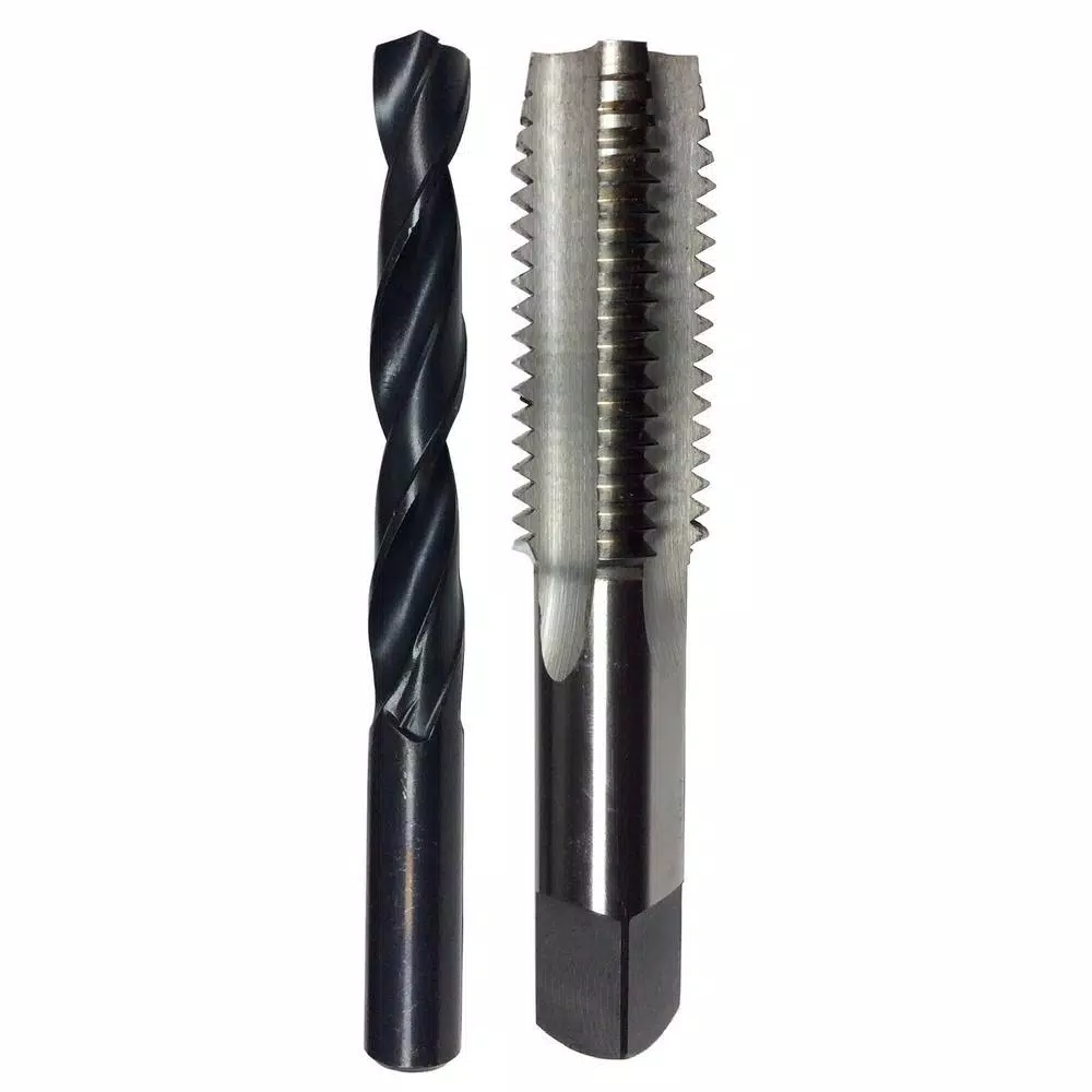 Drill America 18-Piece Metric High Speed Steel Tap and Drill Bit Set with Metal Case
