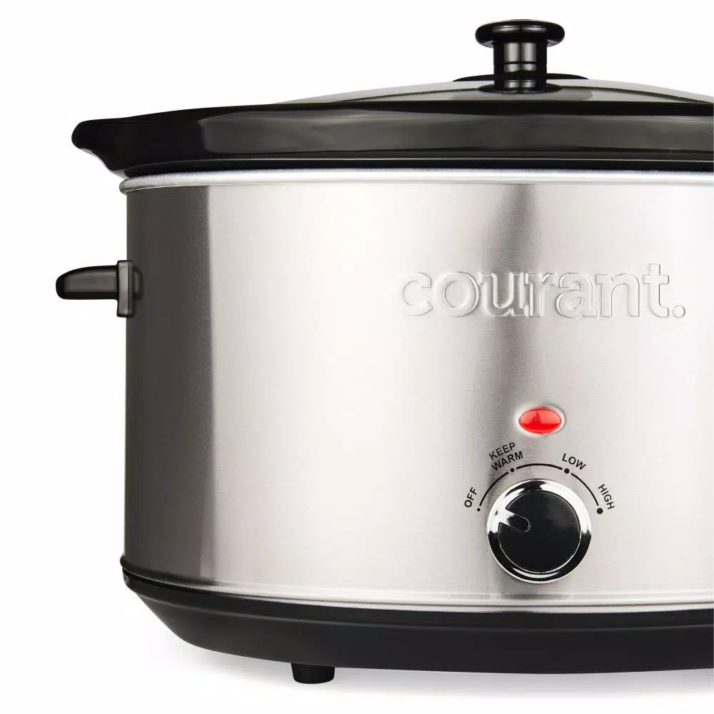 Courant 8.5 Qt. Stainless Steel Slow Cooker with Temperature Settings
