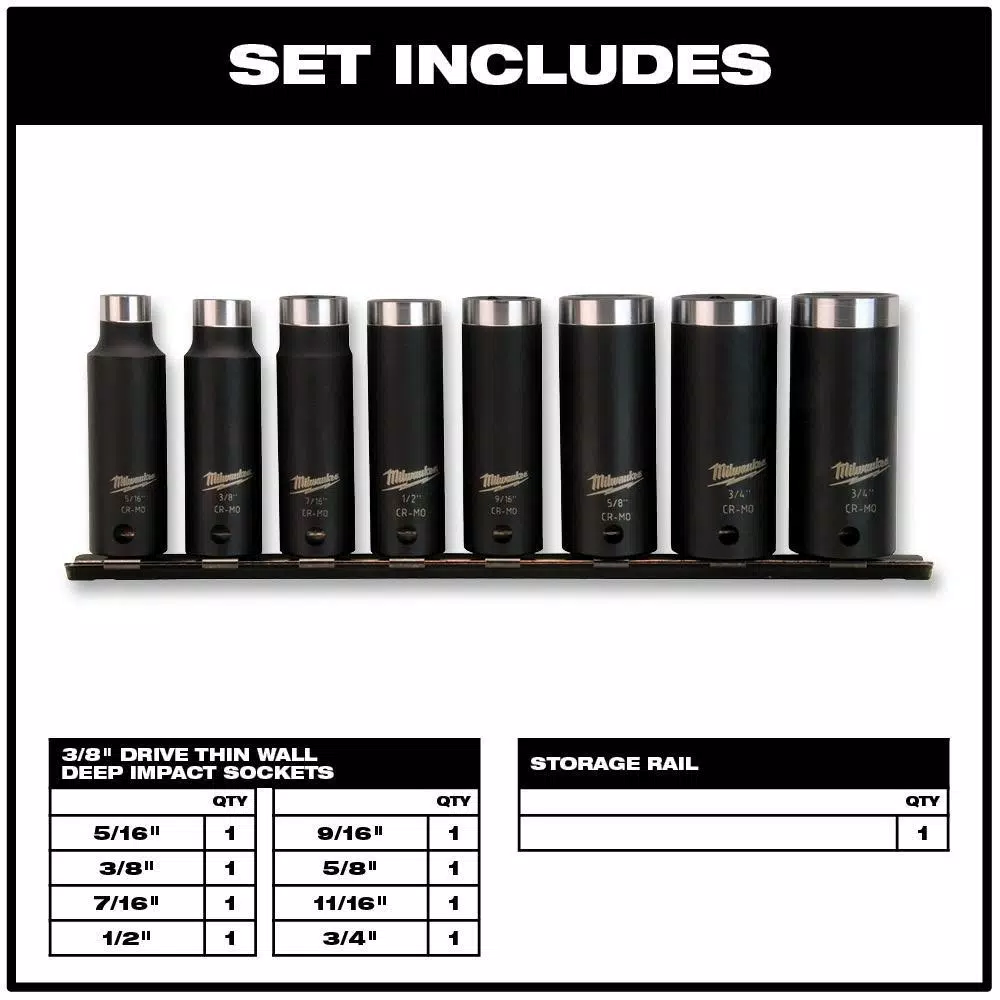 Milwaukee SHOCKWAVE 81-Piece Impact Duty Driver, Titanium Drill Bit, and Deep Well Socket Set