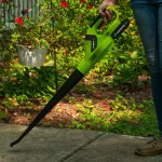 Earthwise 20V Cordless Handheld Leaf Blower, 150 MPH, 70 CFM, with 2.0Ah Lithium-Ion Battery and Charger thumbnail 4