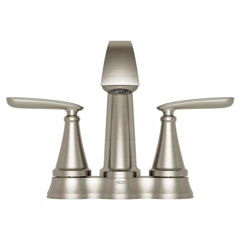 American Standard Somerville 4 in. Centerset 2-Handle Bathroom Faucet with Pop-Up Drain, Brushed Nickel