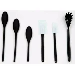 Home Basics 14-Piece Kitchen Tool Set with Revolving Storage Crock, Black thumbnail 5