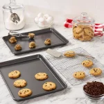 Chicago Metallic Professional Non-Stick Cookie and Jelly Roll Pan Set with Cooling Rack, 3-Piece thumbnail 3