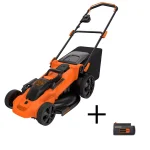 BLACK+DECKER 20 in. 40V MAX Cordless Walk Behind Push Lawn Mower with (3) 2.5 Ah Batteries & Charger thumbnail 1