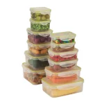 Honey-Can-Do 24-Piece Locking Food Container Set, Clear Plastic thumbnail 2