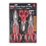 KING Tinman Style Tin Snips 3-Piece Set, High Carbon Steel Hand Tools thumbnail 2