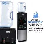 Igloo Top Loading Water Dispenser, Hot and Cold Water Cooler in Black and Stainless Steel thumbnail 10