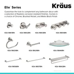 Kraus Elie Brushed Nickel Towel Ring - Solid Brass Hand Towel Holder thumbnail 9