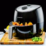 Ovente 3.2 Qt. Black Stainless Steel Electric Air Fryer, 1300W with Non-Stick Removable Basket thumbnail 7