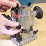 Makita 1-1/4 HP 6.5 Amp Compact Corded Router Kit with Plunge Base and Variable Speed thumbnail 3