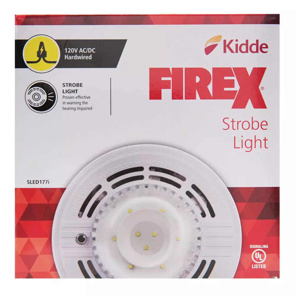 Kidde SLED177i 120V Hardwire Interconnectable Auxiliary Strobe Light