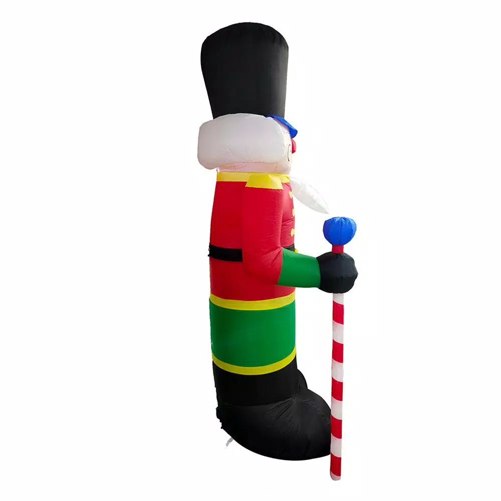 ALEKO's 8 ft. Christmas Inflatable Nutcracker with LED Lights and UL Certified Blower