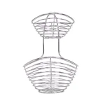 Spectrum Opus Arched 2-Tier Chrome Server Basket, Steel Fruit and Vegetable Organizer thumbnail 3