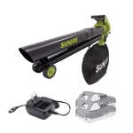 Sun Joe 48V Cordless 3-in-1 Blower, Vacuum, and Mulcher Kit with (2) 4 Ah Batteries and Charger thumbnail 1