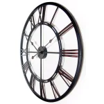 Infinity Instruments Metal Fusion 28 in. Round Metal Wall Clock - Black thumbnail 5