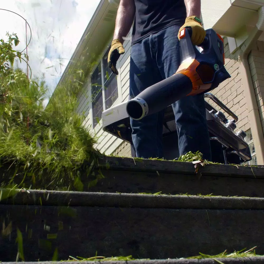 Scotts 62V Cordless Handheld Leaf Blower, 500 CFM, 140 MPH with 2.5 Ah Battery and Charger