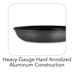 Tramontina Gourmet 8 in. Hard-Anodized Aluminum Frying Pan, Slate Gray thumbnail 3