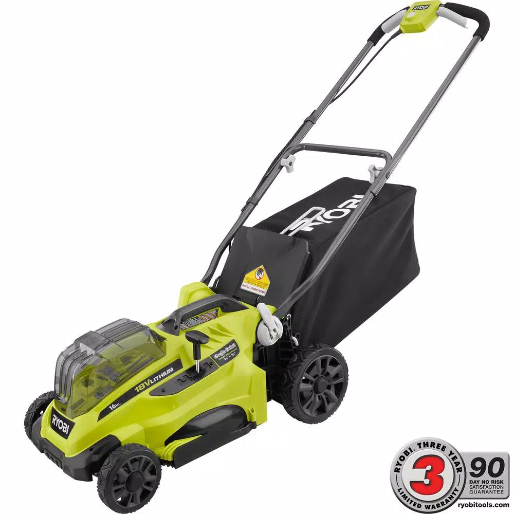 RYOBI ONE+ 18V Cordless 16 in. Walk Behind Push Lawn Mower (Tool Only)