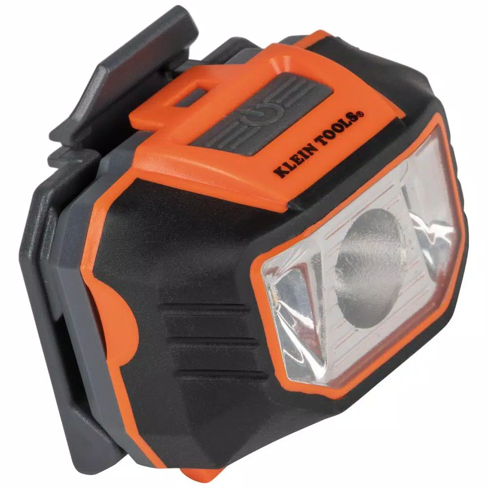 Klein Tools Vented Orange Cap Style Hard Hat with Removable Headlamp