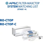 APEC Water Systems Replacement Filter Set for RO-CTOP Countertop Reverse Osmosis Systems, 4-Pack thumbnail 8