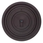 Pinnacle 24 in. Washed Grey Woodgrain Round Wall Clock - Rustic Vintage Style thumbnail 5