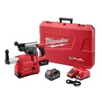 Milwaukee M18 FUEL 1-1/8 in. SDS-Plus Rotary Hammer Kit with HAMMERVAC Dust Extractor & (2) 5.0 Ah Batteries thumbnail 1