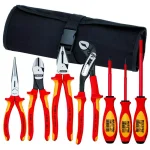 KNIPEX 7-Piece 1,000-Volt Insulated Hand Tool Set with Nylon Pouch thumbnail 1