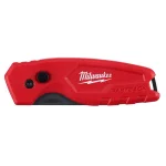 Milwaukee FASTBACK Compact Folding Utility Knife Set with 50-Pack General Purpose Blades thumbnail 9