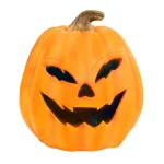 Alpine Corporation Alpine 17 in. Pumpkin Halloween Decor with Motion Activated Yellow LED Lights thumbnail 1