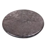 Creative Home Natural Charcoal Marble 12 in. Round Cheese Serving Board & Dessert Trivet thumbnail 1
