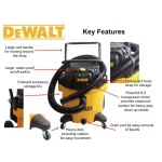 DEWALT 14 Gal. Poly Wet/Dry Vacuum, 6 Peak HP, 120V thumbnail 2