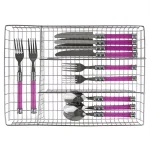 Home Basics Chrome Plated Steel 4-Compartment Cutlery Holder and Utensil Tray thumbnail 2