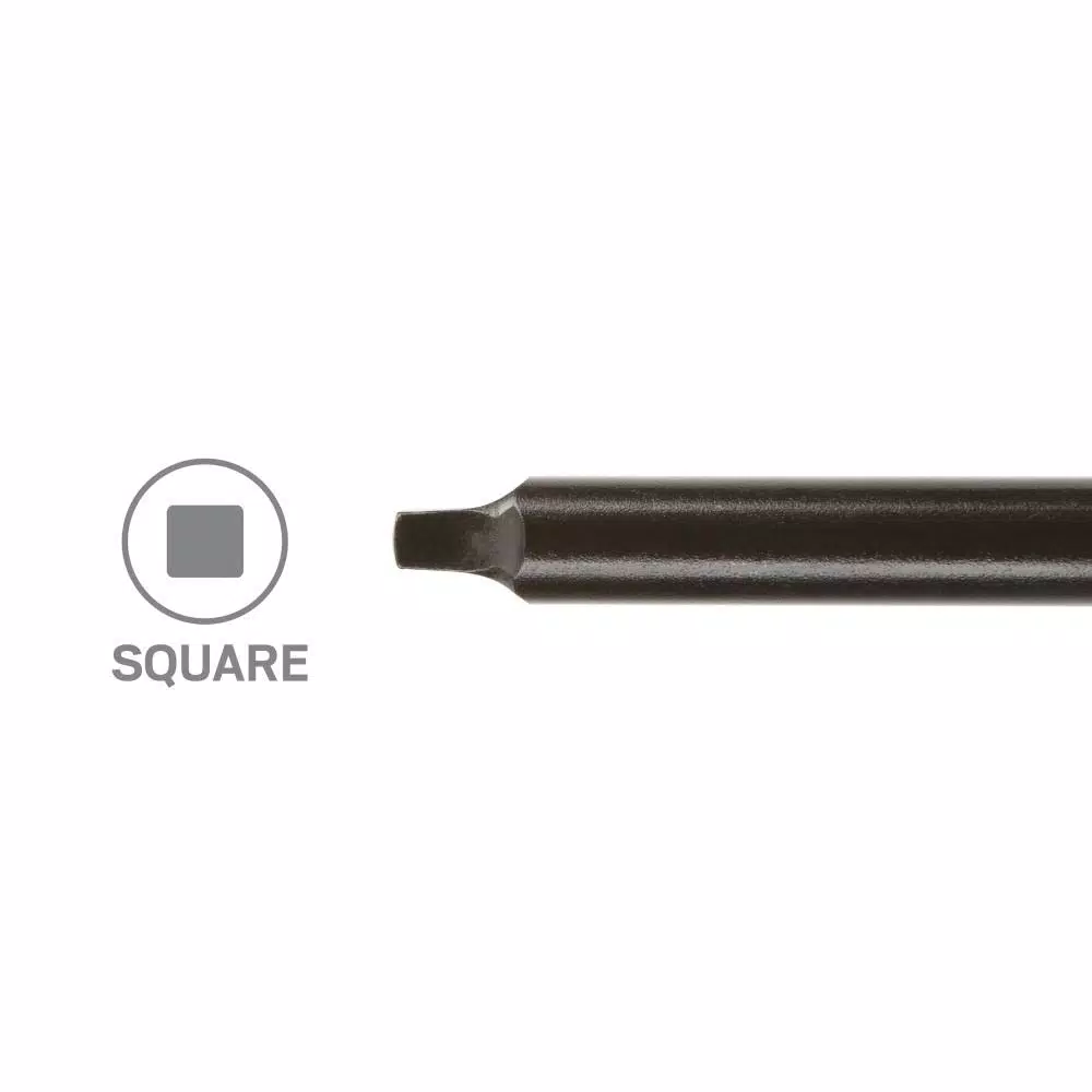 TEKTON 3-Piece Square Recess Screwdriver Set, Chrome Molybdenum Steel Blades