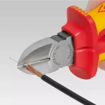 KNIPEX 7-1/4 in. 1,000V Insulated Diagonal Cutters thumbnail 2